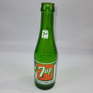 7up Soda Pop Vintage Bottle Soft Drink 7 fl oz Blackwoods Beverages